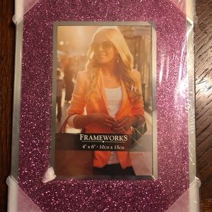 Sparkly pink picture frame